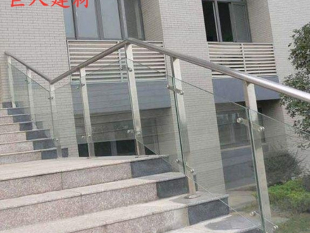 不銹鋼玻璃樓梯扶手 